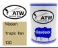 Preview: Nissan, Tropic Tan, 130: 500ml Lackdose, von ATW Autoteile West.